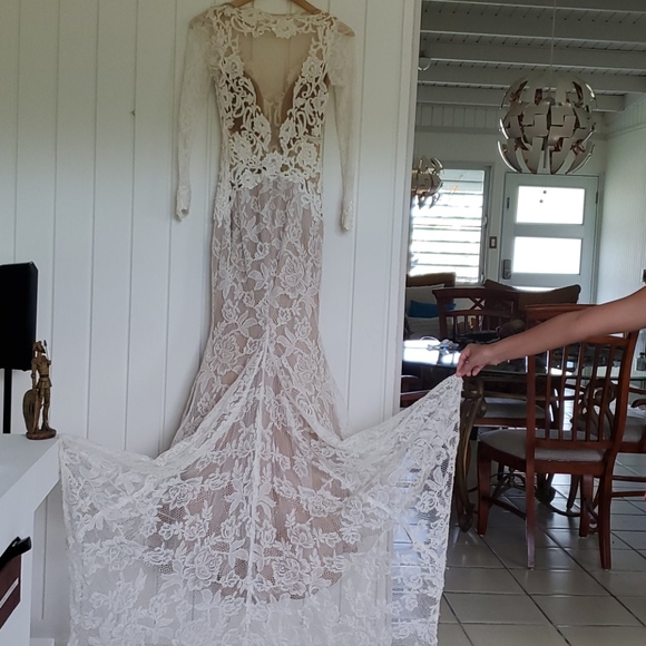 Tarik Ediz Wedding Dress sz 2 - Picture 12 of 16